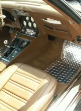 American Car Craft Floor Mats Diamond Plate 2pc Chevrolet Corvette 1968-1982                                     - ACC-011001 - Image 3
